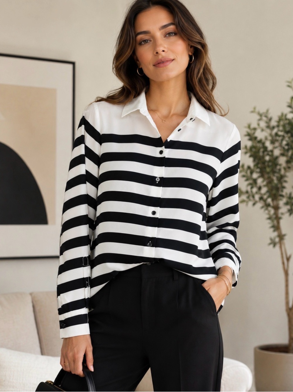 Banana Republic Top Blouse Button-Up Shirt